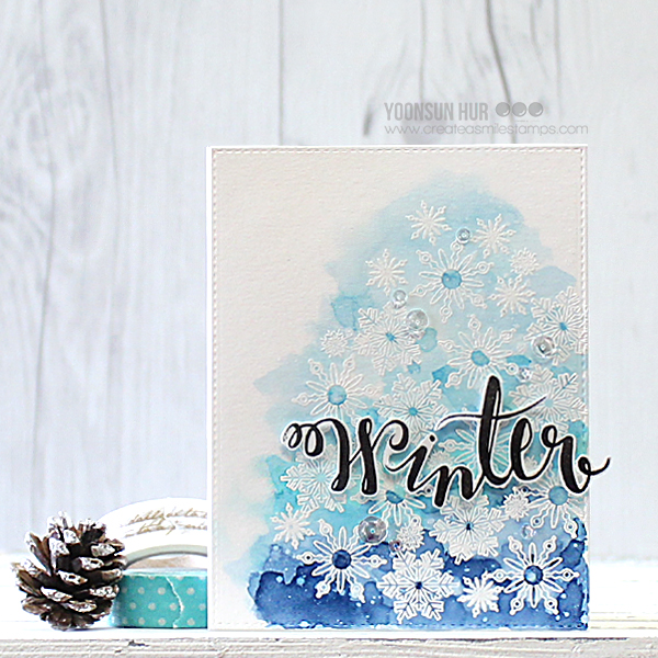 600x600 Create A Smile Simple Watercolor Christmas Card