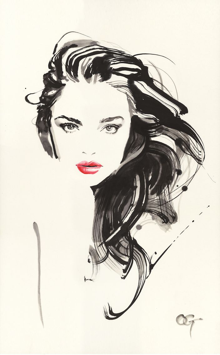 704x1134 Watercolor Paintings Of Faces Best Fashion Illustration Face