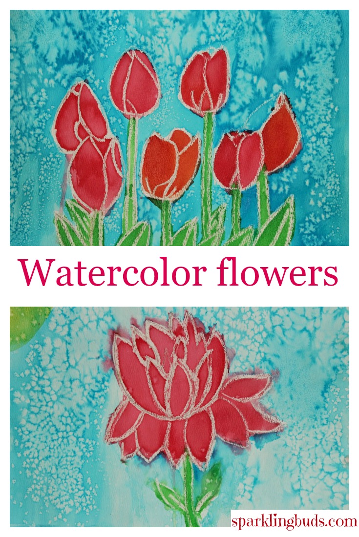 735x1100 Simple Watercolor Flowers Tutorial