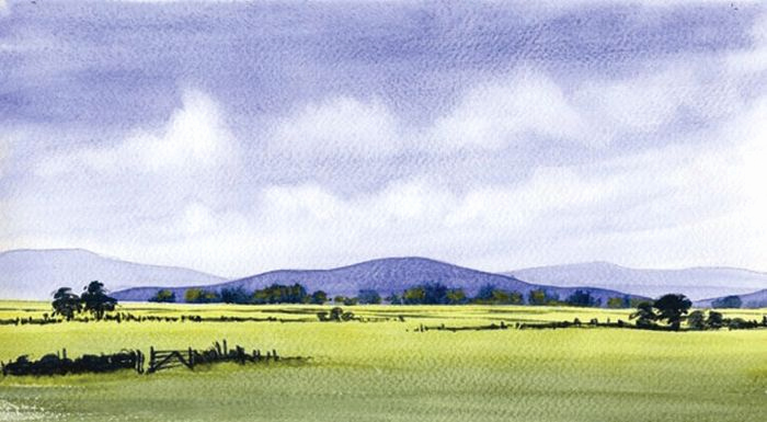 700x385 How To Paint A Simple Watercolor Landscape Lovely Watercolor