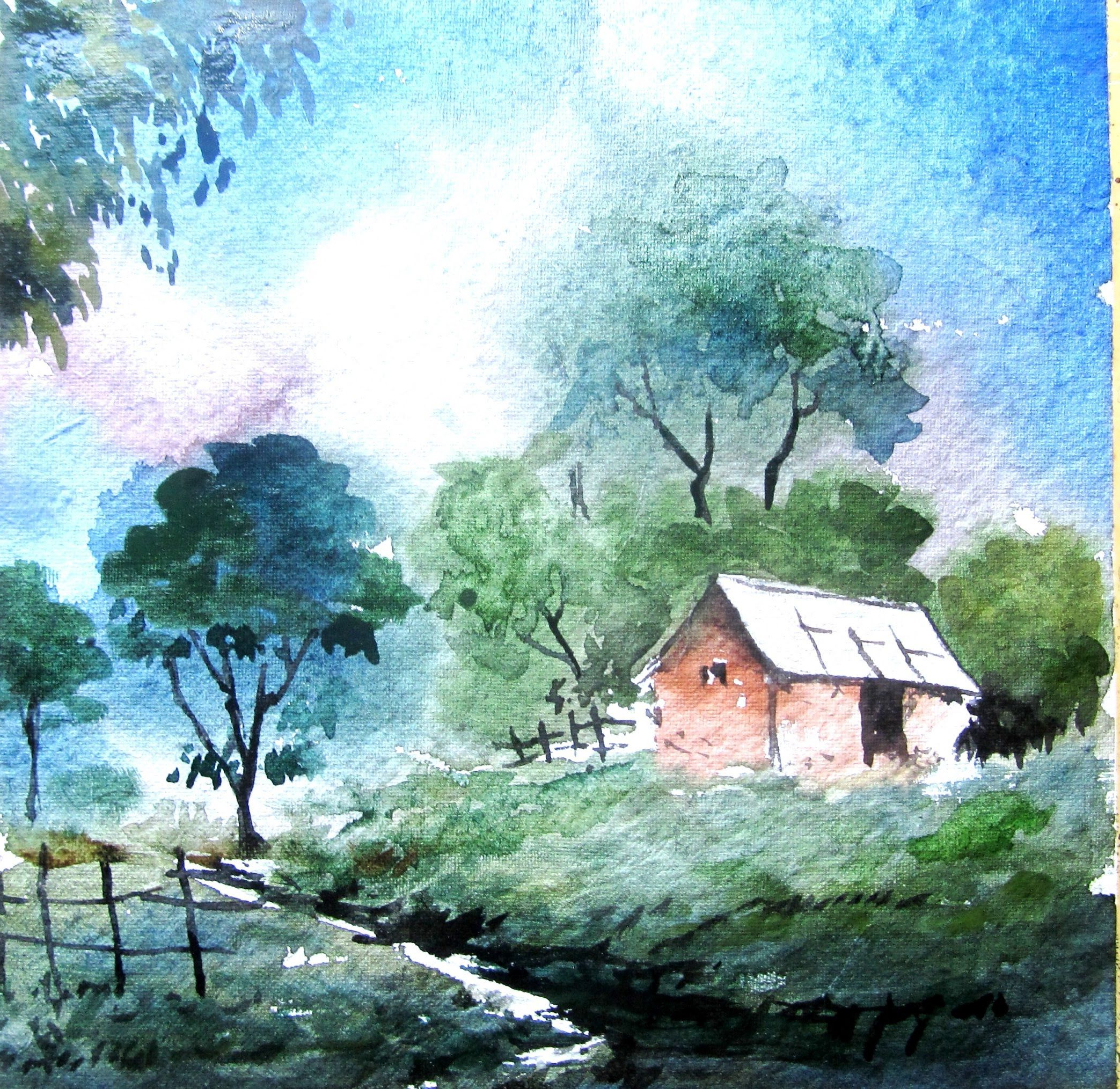2087x2029 Simple Watercolor Landscape Paintings How To Paint Landscape