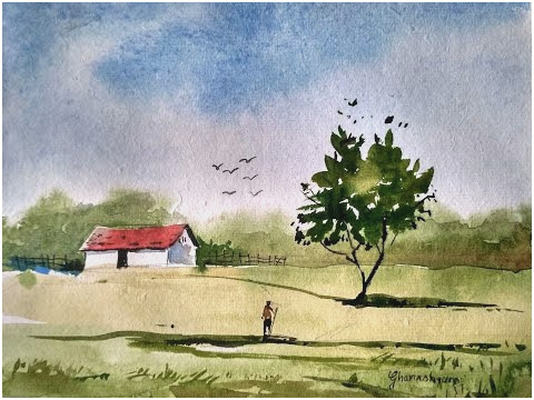 480x360 Watercolor Landscape Tutorial Amazing [Full Download] Simple