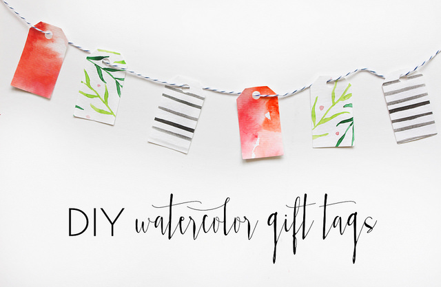640x417 Diy Sweet And Simple Watercolor Gift Tags