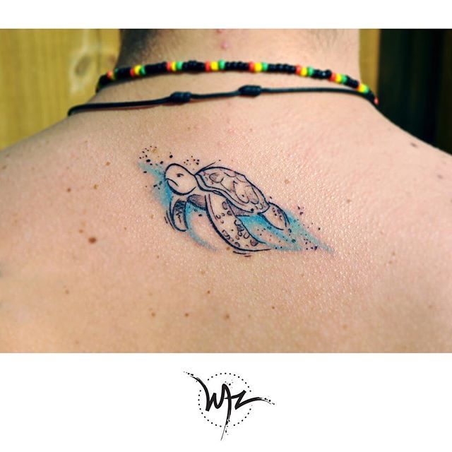 640x640 Custom Sketch Watercolor Turtle