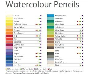 285x240 Derwent Academy Watercolor Pencils, Skintones, Metal