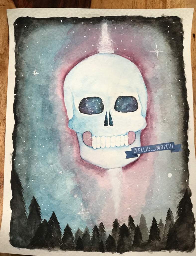 787x1024 Skull Watercolor Painting Clique Amino