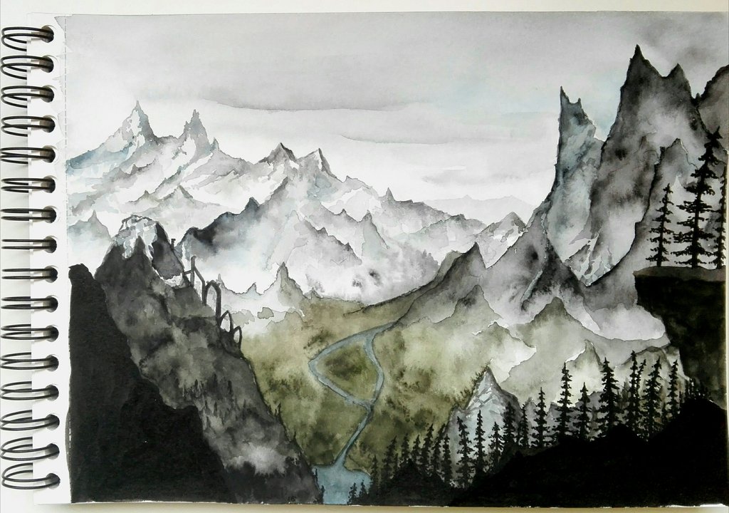 1024x720 Skyrim Landscape