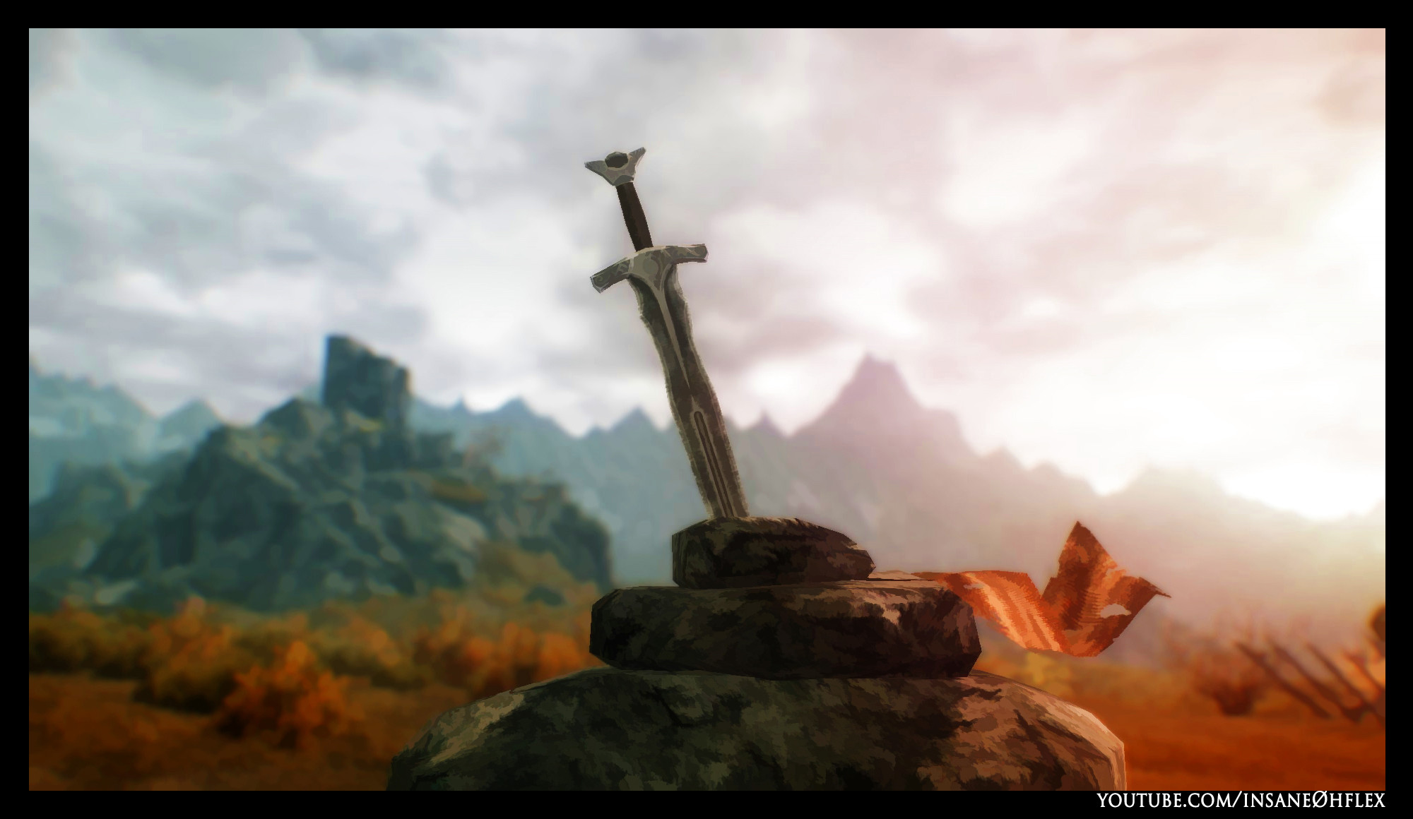 2000x1160 Watercolor Skyrim