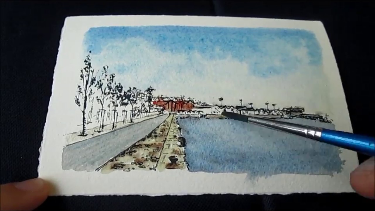 1280x720 Small Watercolor Sketch
