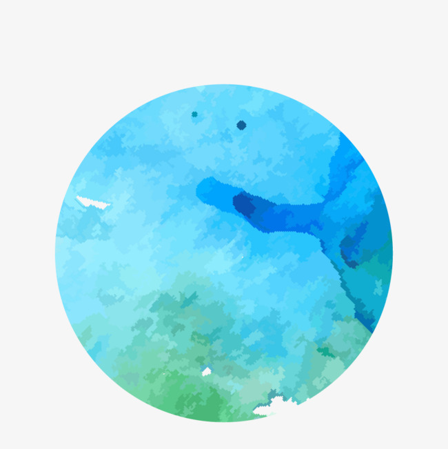 650x651 Watercolor Round Small Fresh Brush Strokes, Watercolor Vector
