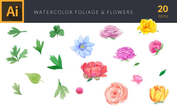 700x430 The Gorgeous Watercolor Collection With Bonus And Handmade