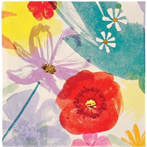 470x470 Watercolor Flower Napkins Small Paper Amp Parties Boutique