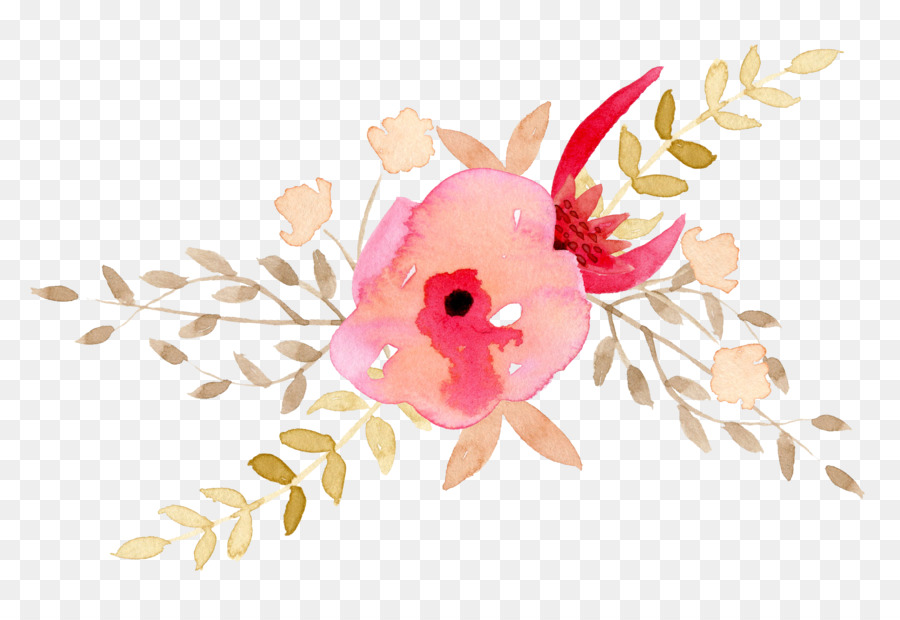 900x620 Watercolor Painting Flower Clip Art