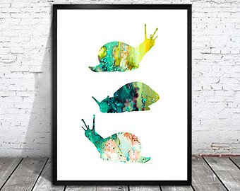 340x270 Snail Painting Etsy