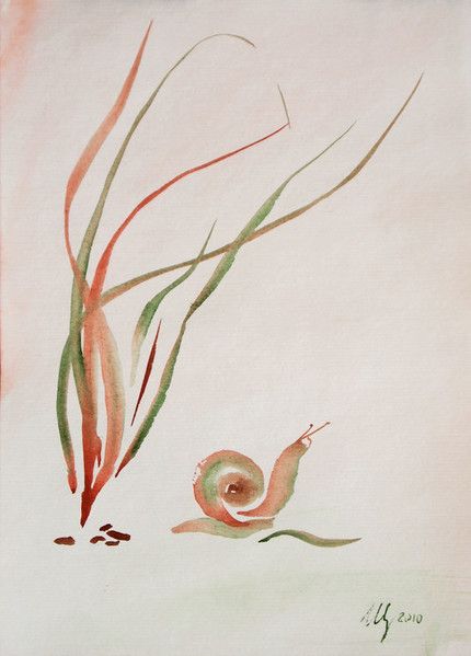 430x599 Snail Watercolor My Kind Of Art That I Like Snail