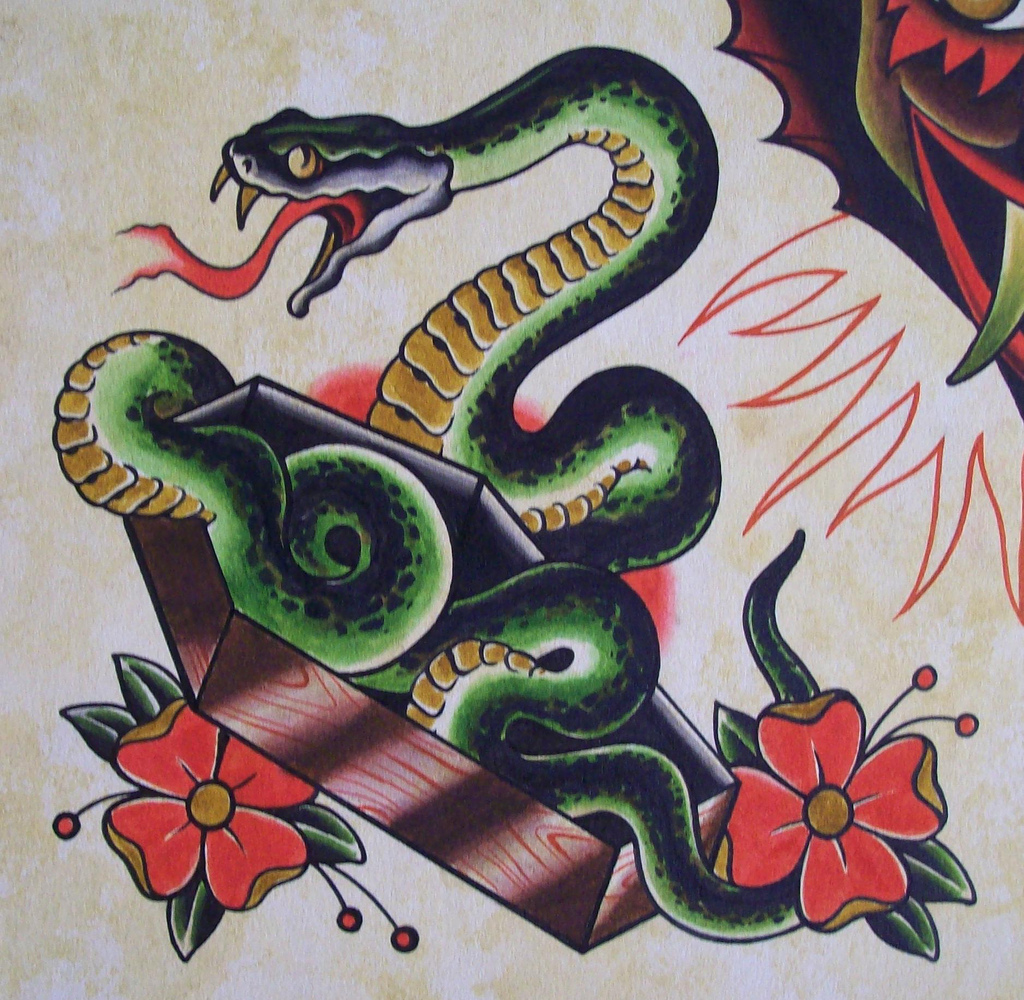 1024x1000 Coffin Snake Watercolor By Matthew Powell Matthew Powell