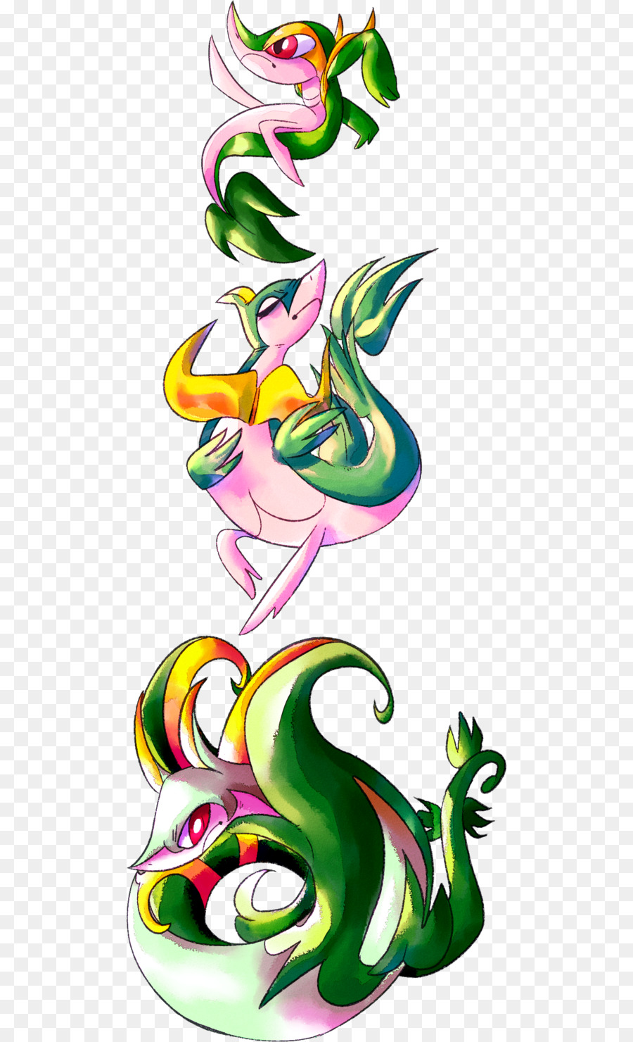 900x1480 Art Chikorita Drawing Clip Art