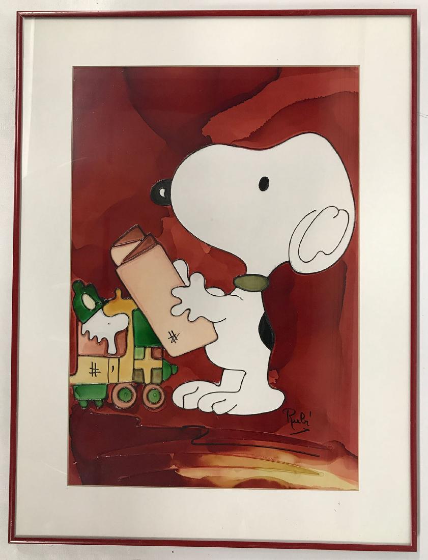841x1100 Snoopy, Charles Schulz Peanuts, Watercolor On Paper
