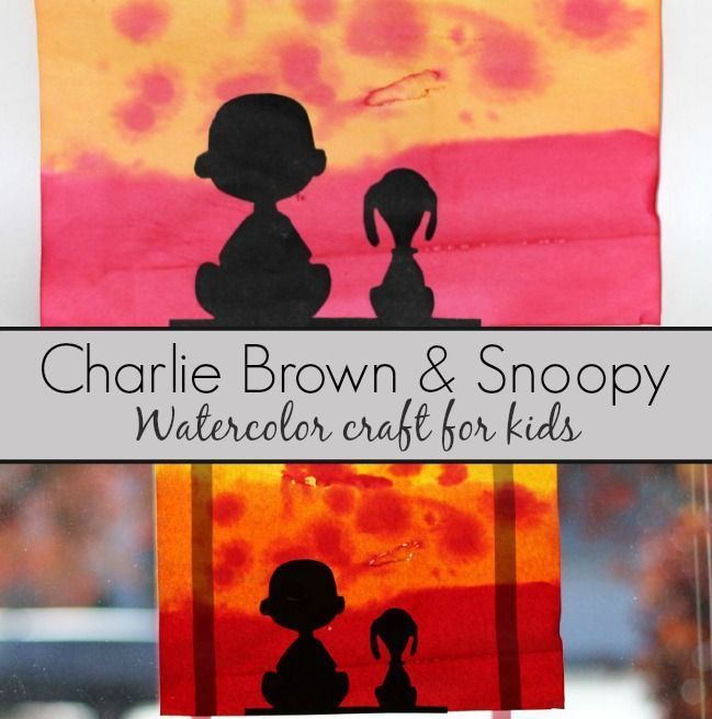 649x656 Charlie Brown And Snoopy Watercolor Craft For Kids! Explore Color