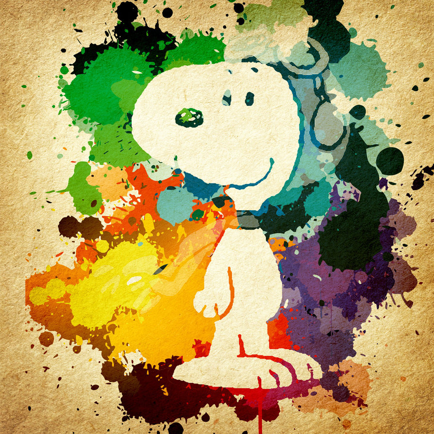 894x894 Snoopy Splatter By Jmascia