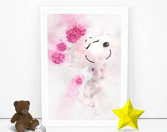 340x270 Snoopy Watercolor Etsy