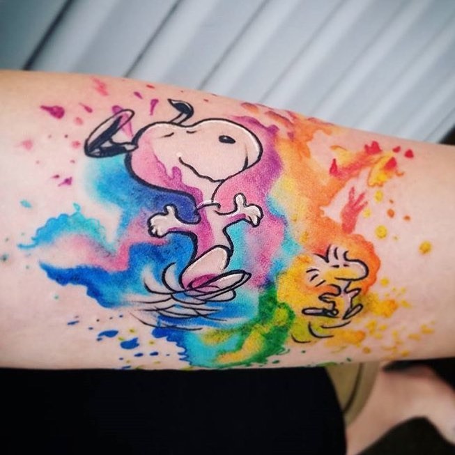 653x653 Olio Snoopy Tattoo By @theswiftstorm From Age Of Reason Tattoo