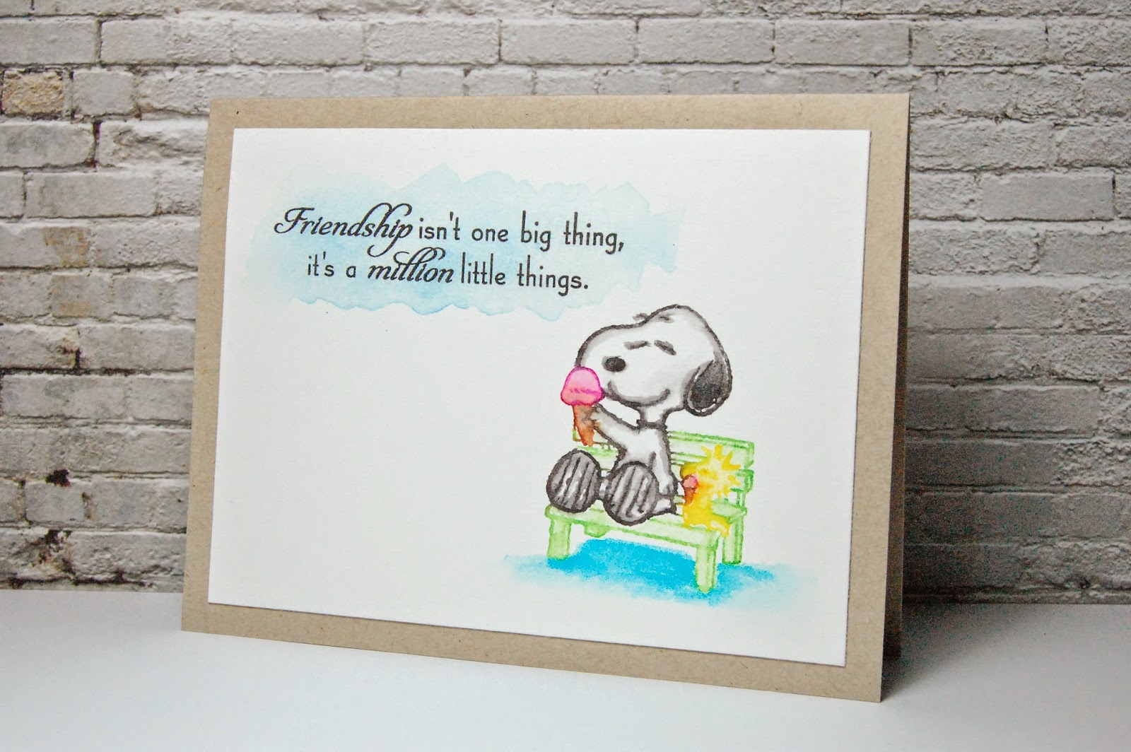 1600x1064 Chering The Ryl Me Friendship Snoopy Watercolour Card