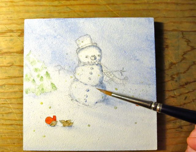 640x496 How To Paint A Sweet Snowman With Simple Steps