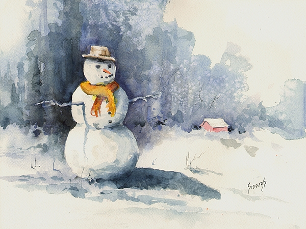600x450 Snowman Painting By Sam Sidders