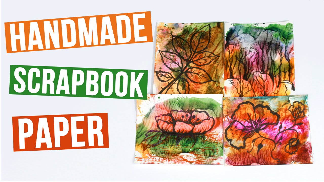 1280x720 How To Make Scrapbook Paper Soap Watercolor Printing