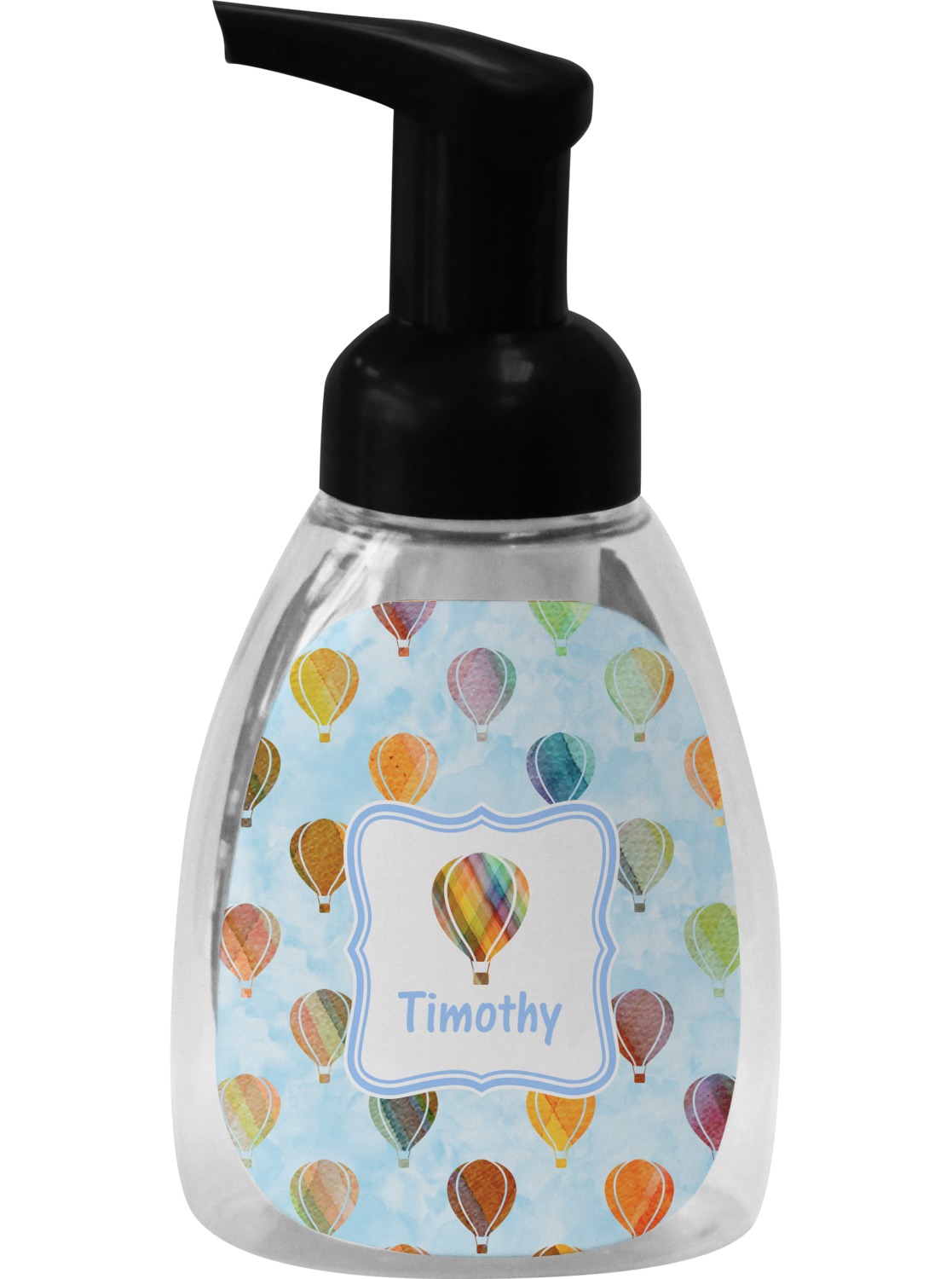 1117x1500 Watercolor Hot Air Balloons Foam Soap Dispenser (Personalized