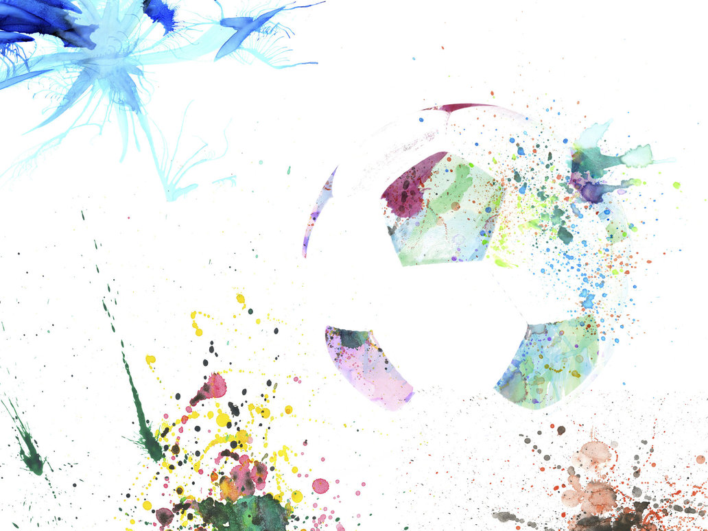 1032x774 Watercolor Soccer Ball By Eyvindwolf