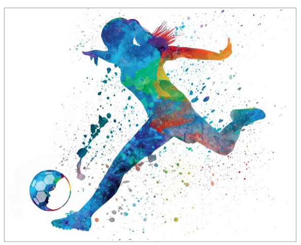 593x483 Watercolor Soccer Poster 16 X 20 By Soccergrlprobs Soccergrlprobs