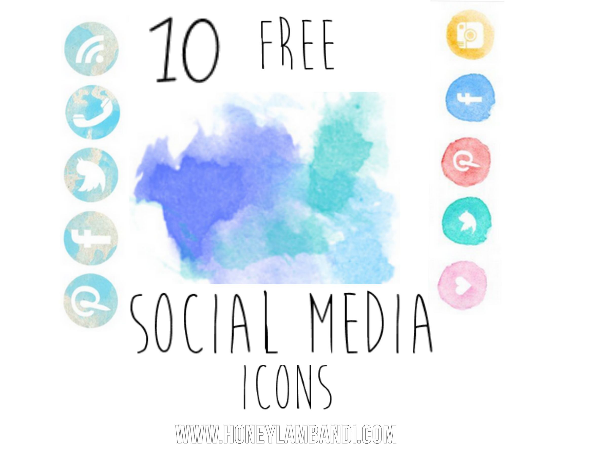 2400x1800 Free Social Media Icons