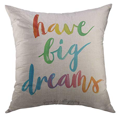 450x450 Mugod Decorative Throw Pillow Cover For Couch Sofa,watercolor Text