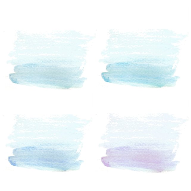 642x642 Watercolour Patches Soft Watercolour Patches Instant Etsy