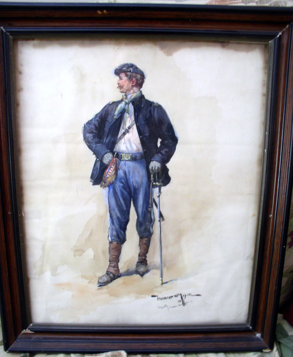 984x1200 Watercolor Of Civil War Soldier Collectors Weekly
