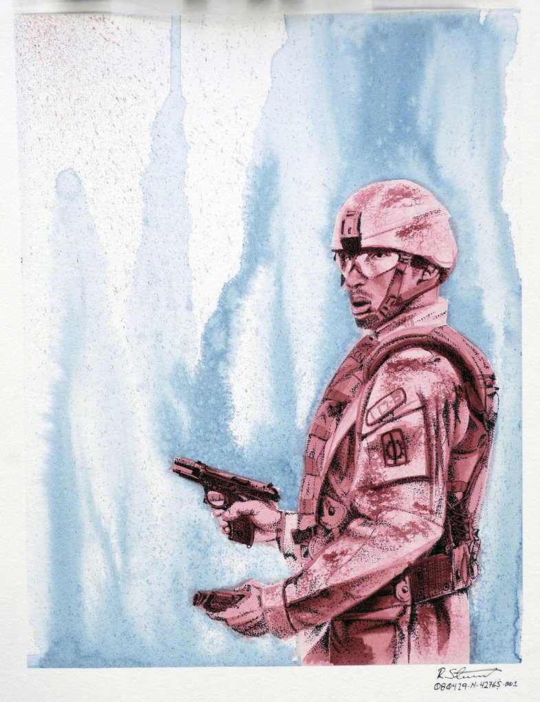 785x1019 Watercolor Soldier By Deemwun