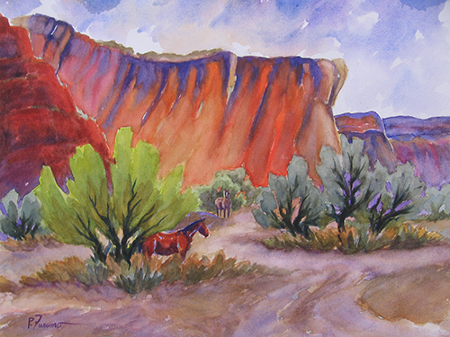 500x375 Southwestern Landscapes Pam Furumo Southwestern Watercolors