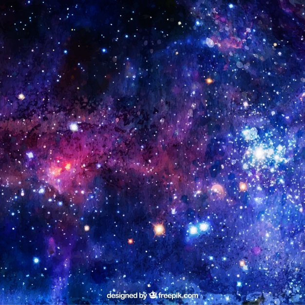 626x626 Watercolor Background With Stars Vector Free Download