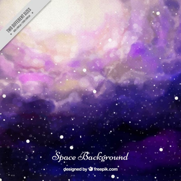 626x626 Watercolor Beautiful Space Background Vector Free Download
