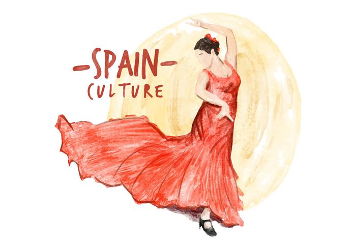 700x490 Free Spain Culture Watercolor Vector
