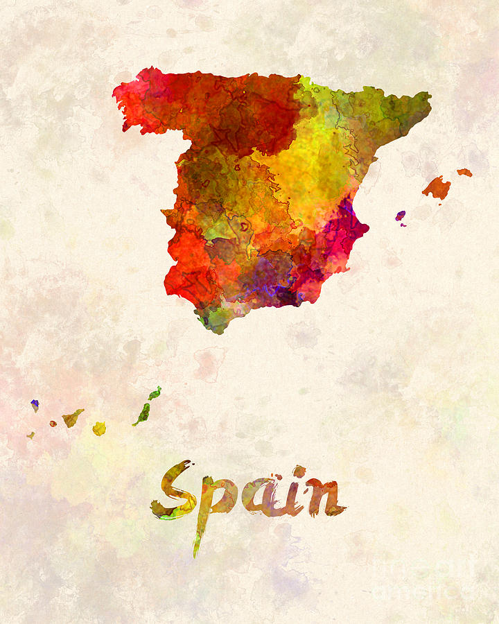 720x900 Spain In Watercolor Painting By Pablo Romero