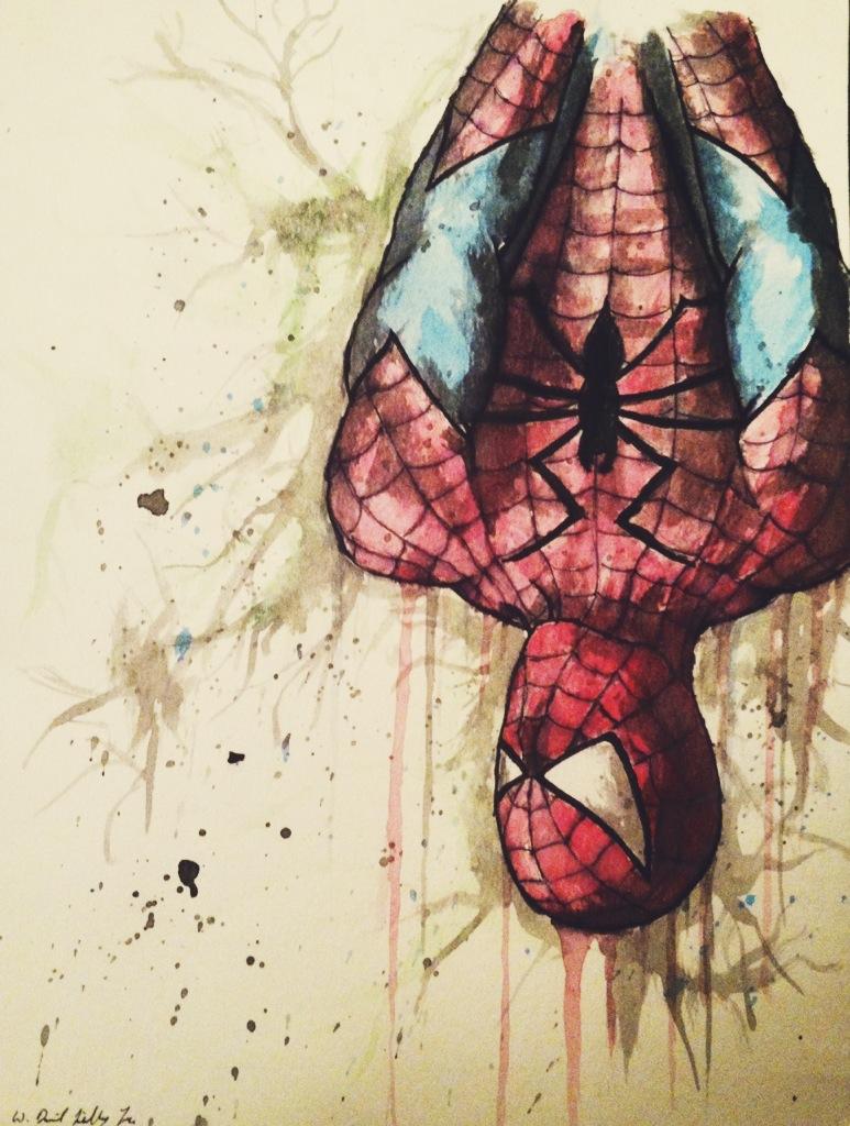 773x1024 Spiderman, Watercolor And Ink