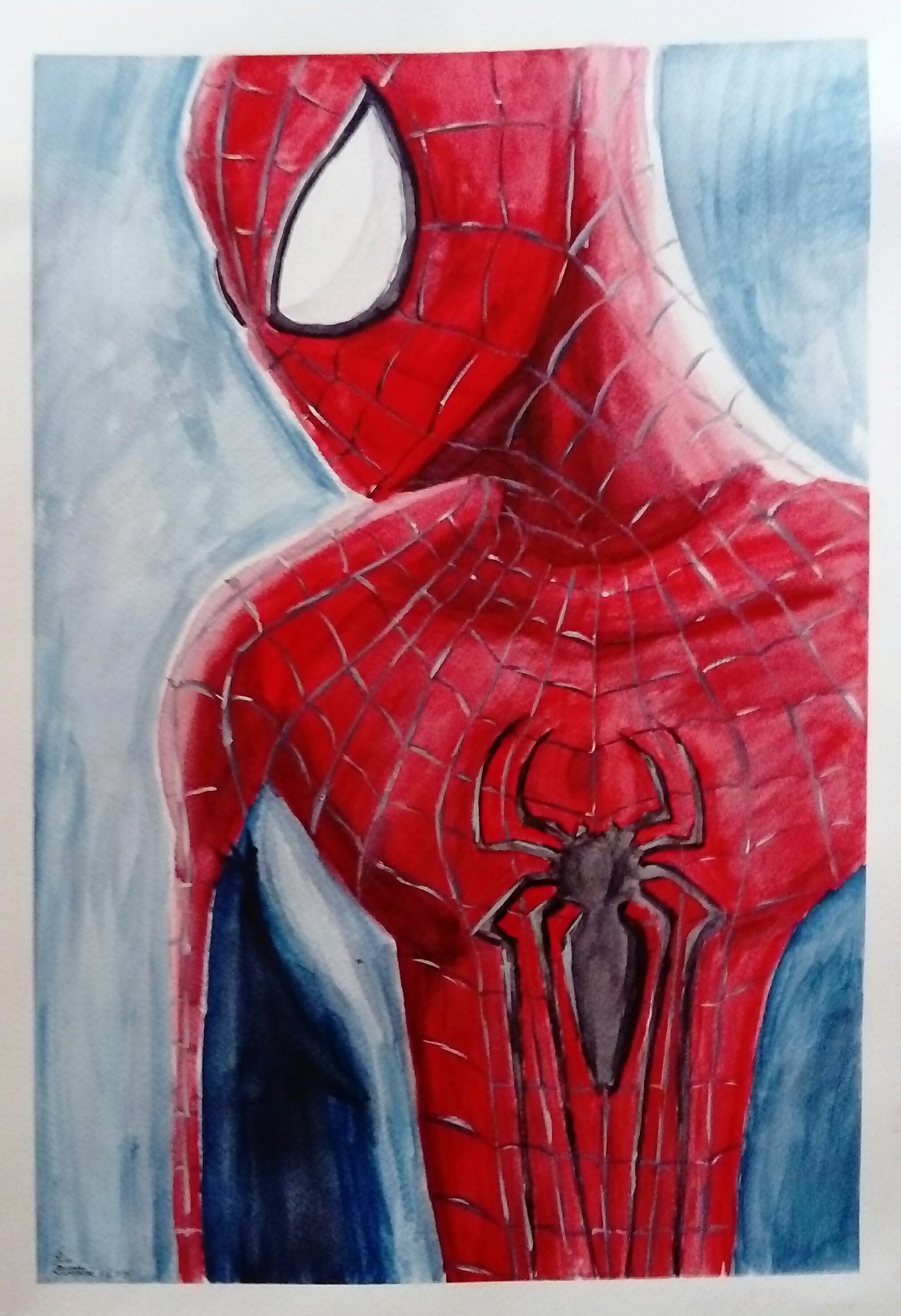 2029x2962 Spiderman Watercolor By Sketchywarior On Newgrounds