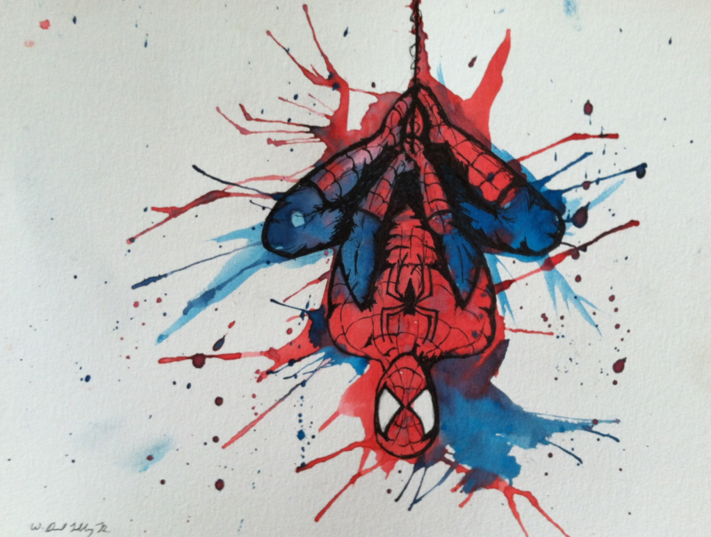 1023x773 Spiderman Watercolor...(Oc)