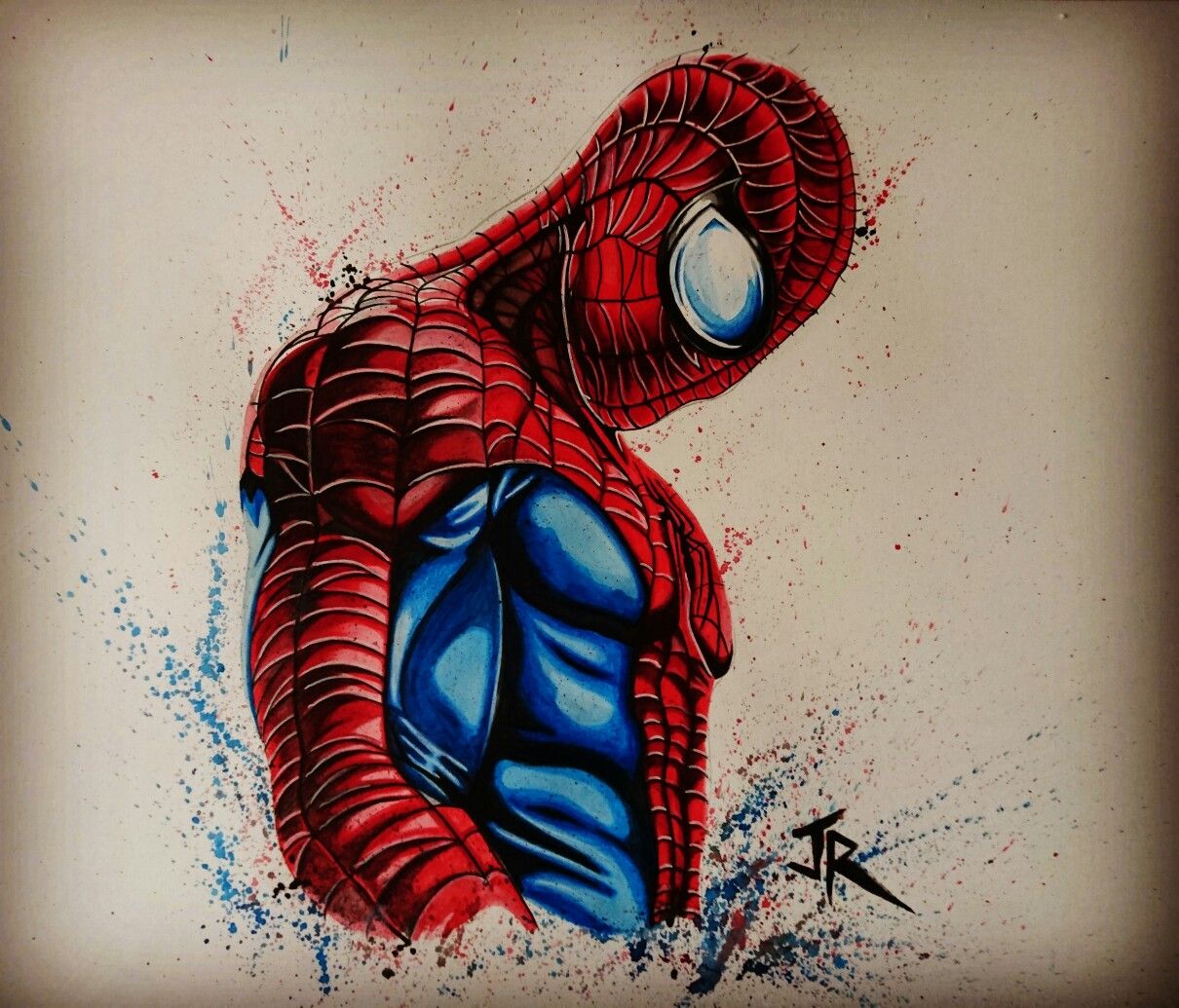 1210x1035 Spiderman Watercolor By Jr Portraits Comics