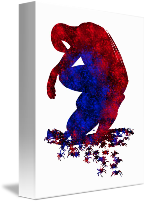 468x650 Spiderman Watercolor Art By Mary Alhadif