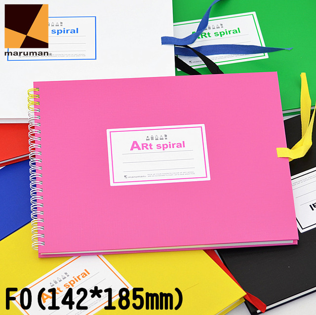 640x638 Maruman Art Spiral Watercolor Paper Book 24 Sheets Japanese 142mm