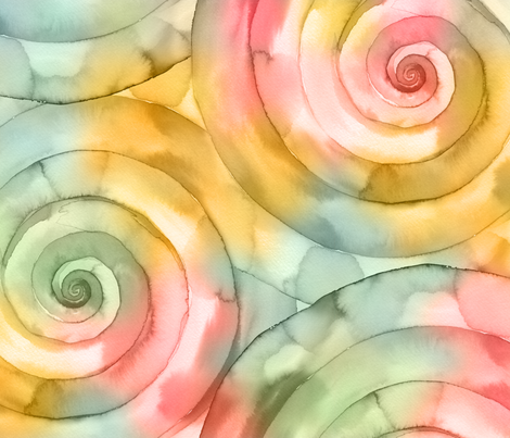 470x403 Watercolor Spiral Wallpaper